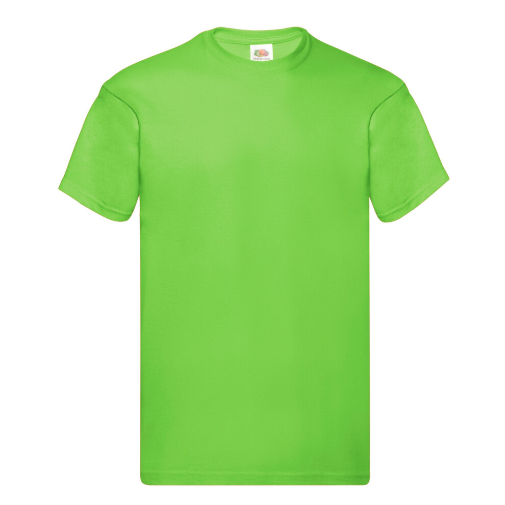 Fruit Of The Loom (M, Lime ) Mens Original T-Shirt Green