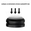 4Pcs Audio Speaker Isolation Feet Turntable Damper Absorption Shock Pad for Amplifier Devices Black 2