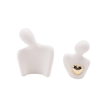 Couple Statue Tv Stand Decor Abstract Sculpture Knick Knacks Home Decor Couples Love Office Show Pieces White B