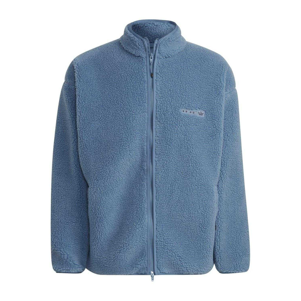 Adidas (Xs, Blue) Mens Sherpa Fleece Jacket