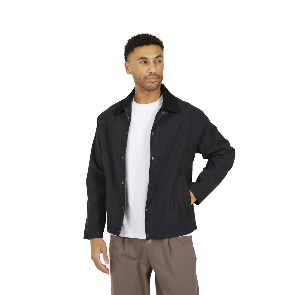 Brave Soul (Xl, ) Mens Box Cord Collar Jacket Black