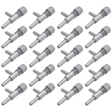 Aquarium Fish Oxygen Air Tubing Flow Control Valve 20 Pcs Gray