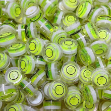 10 Sztuk Poziomica BąBelkowa 10X6Mm OkrąGłE Poziomy BąBelkowe Bullseye do WyróWnywania Teleskopu Statywowego 10X6Mm, Nieprzylepne