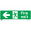 Worksafe SS25P1 Safe Conditions Safety Sign - Fire Exit (Left) - Rigid Plastic 1