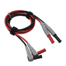 2Pcs Multimeter Test Cable Banana Plug 90 Degree to Straight Test Cables Welding 30A/1000V Soft PVC Silicone