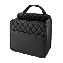 Multifunctional Car Storage Bag Leather Storage Bag Suitable for Most Car Models Interior Design