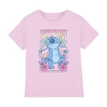 (7-8 Years, Light Pink) Lilo & Stitch Childrens/Kids All Summer Long T-Shirt