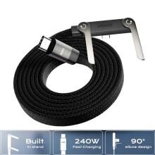 240-W-USB-C-zu-USB-C-Ladekabel mit Ladestation für Schnellladen und Datensynchronisation, 1,5 M