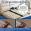 6pcs 116791 Mounting Plates with 105307 Screw for  Bed Frame, Galvanized Steel 3
