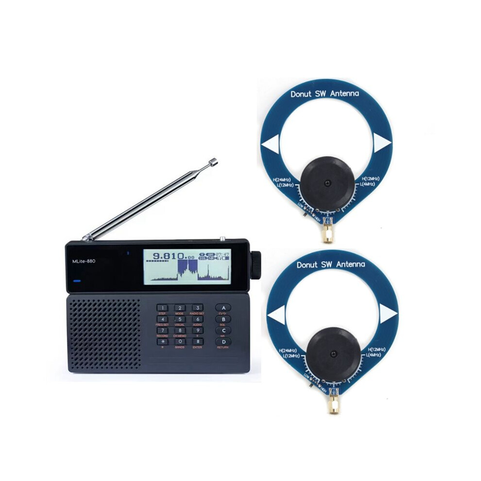 Mlite-880 Digital Sdr Receiver With 2 Antenna Dsp Radio Ssb/Am/Fm Rds Full Band Radio Digital Shortwave Radio 6032669459633