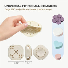 Soporte de Silicona para Vaporizador de Ducha con Ventosa - Bandeja de Aromaterapia Versátil para Baño y Sala de Estar