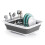 Portable Foldable Dish Rack,Kitchen Drainer for Dishes,Tableware Storage Organizer with Drying Shelf,Home Essential 1