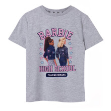 (13-14 Years, Grey Marl) Barbie Girls High School Short-Sleeved T-Shirt