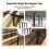 8PCS Adjustable Height Bed Support Legs 7.8-13.0inch, Heavy Duty Bed Frame Support Legs for Bed Slat and Frame 6