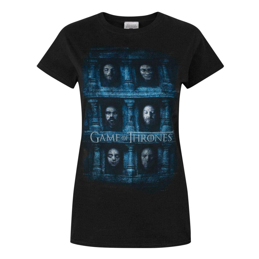 Game Of Thrones (M, ) Womens/Ladies Hall Of Faces T-Shirt Black