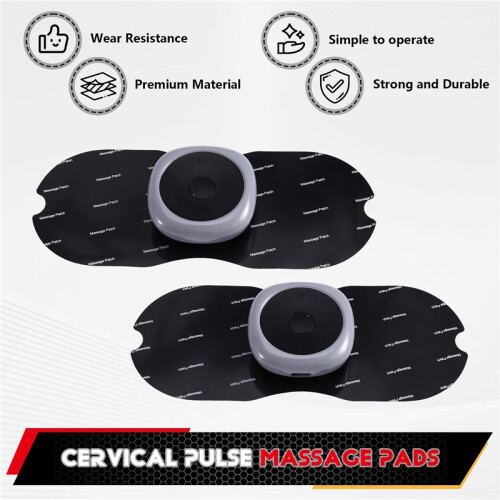 Cervical Pulse Massage Pads: EMS Multifunctional  Portable  Massager (4-Pack) 2