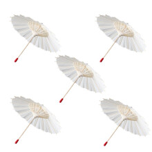 Chinese Ancient Style DIY Wedding Decoration White Umbrella Wedding Photo Props Umbrella 20cm