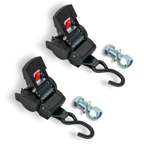 Automatic Adjustable Double-Hook Tensioner Binding Strap - High-Quality Truck Cargo Fixation and Tightening Rope 2