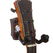 2-In-1 Guitar Wall Mount with Hygrometer Humidity Meter Guitar Wall Hanger Stringed Instrument Holder Wall Hook