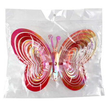 Butterfly Wind Spinners Hanging Ornaments Bird Deterrent Wind Catcher Rotating Wind Chime HomeGarden OutdoorDecoration D