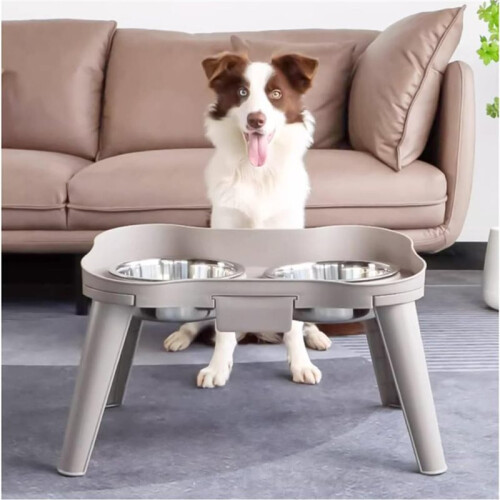 Bebedero Antiderrame para Perros con Soporte Elevado para Todas las Razas de Perros 1