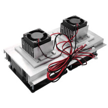 1PCS 200 x 115 x 8.5mm 120W Thermoelectric Peltier Refrigeration Semiconductor Cooling System Kit Double Fan