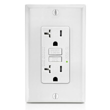 GFCI Outlet 20A, GFI Electrical Receptacle with LED Indicator, 20A Tamper-Resistant Ground Fault Circuit Interrupter