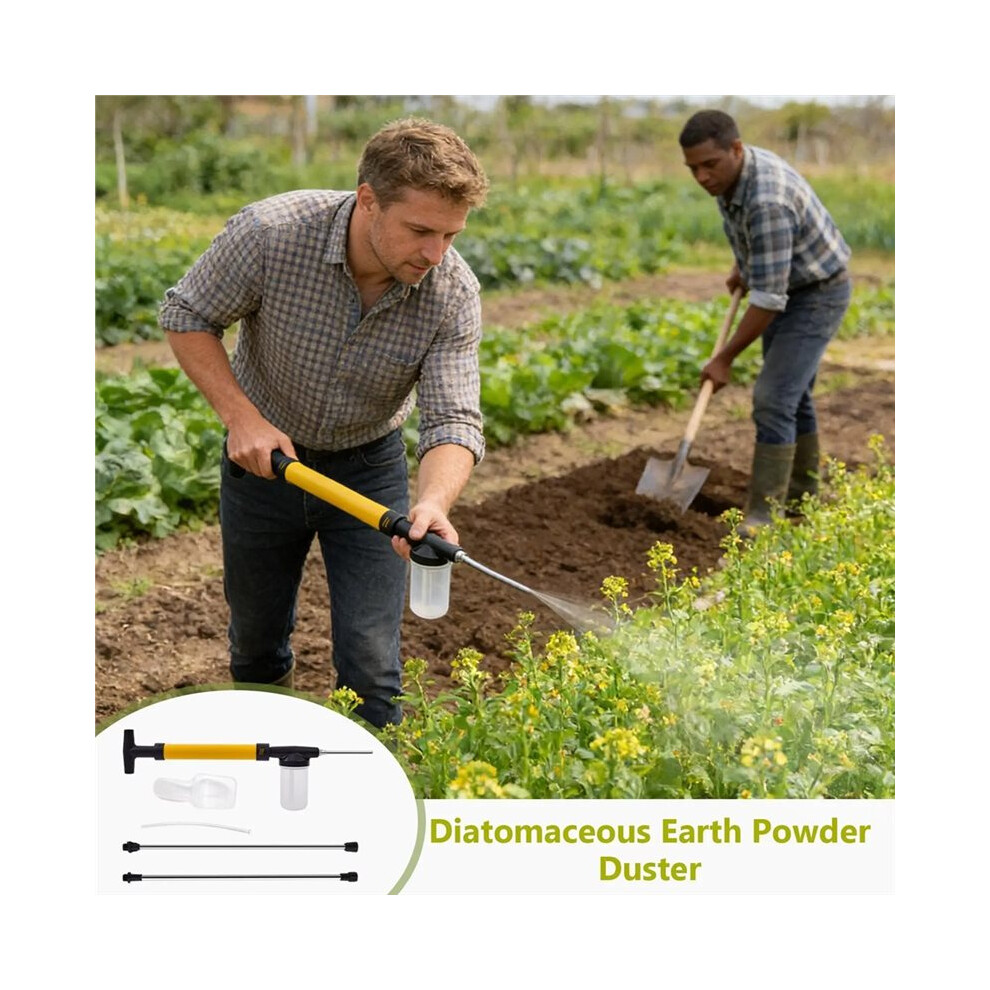 Diatomaceous Earth Powder Duster Kit With Extension Poles For Indoor And Outdoor Use 6032524600491