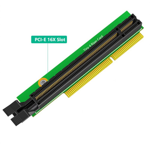 Tiny4 PCI-E Riser Card Adapter Board for  ThinkCentre M910q,M910x,M910t Network Video Card Extension 2