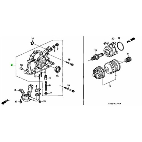 Per   EF EG EK Integra DC2 B16A B18 per  Pompa 'Olio 15100-PR4-A03 1