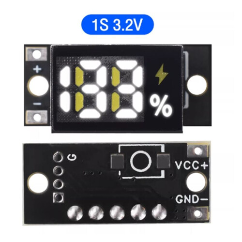 Battery Level Indicator Module 1S 2S 3S 4S Series Battery Meter Lithium Battery Percentage Display Module 1S 1