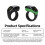 3in1  Ring Counter with OLED Display,Interchangeable Shaft Electronic Tasbih Counter,for Prayer Black 6