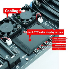 2PCS 8 Channel 18650 Battery Capacity Resistance Tester 3.7V Lithium Battery Capacity Tester Internal Resistance Tester