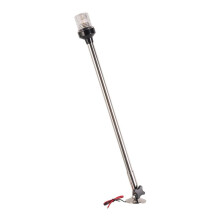 24 Inch Marine Bootankerlicht 360 Graden Witte LED 12V 24V Navigatielamp met Verstelbare Paal voor Kleine Boten