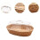 Woven Bread Basket with Imitation Rattan Design for Kitchen, Dining & Parties 4