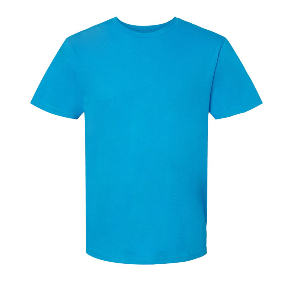 Gildan (L, Sapphire ) Unisex Adult Softstyle Midweight T-Shirt Blue
