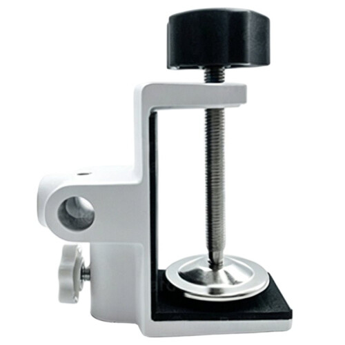 Universal Desk Lamp Clamp - 4 Hole Metal Table Mounting Bracket for Magnifying Light/Microphone 1