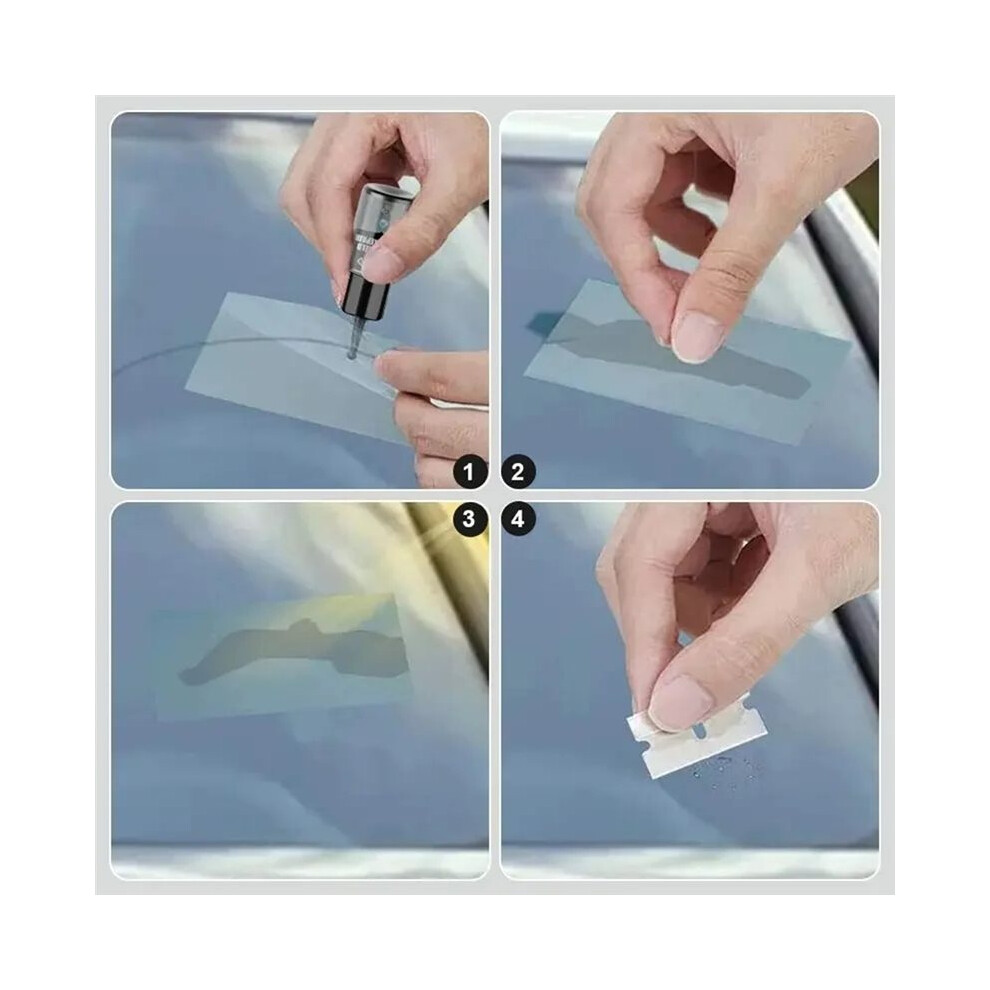 Windshield Crack Repair Fluid Car Window Repair Resin Windscreen Scratch Crack Restore Fluid Glass Curing Glue 4713048159178