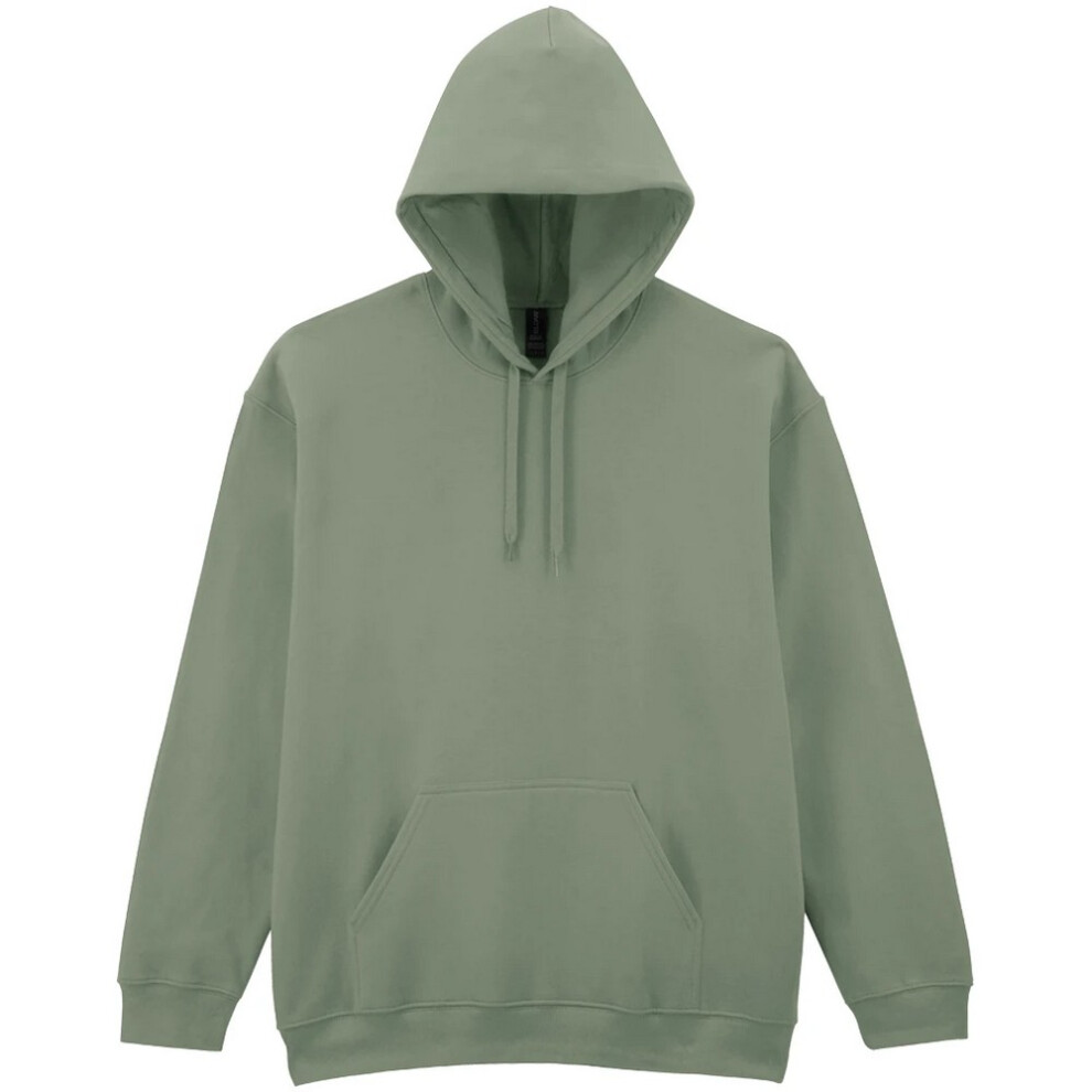 Gildan (M, Sage) Unisex Adult Midweight Hoodie Multicoloured