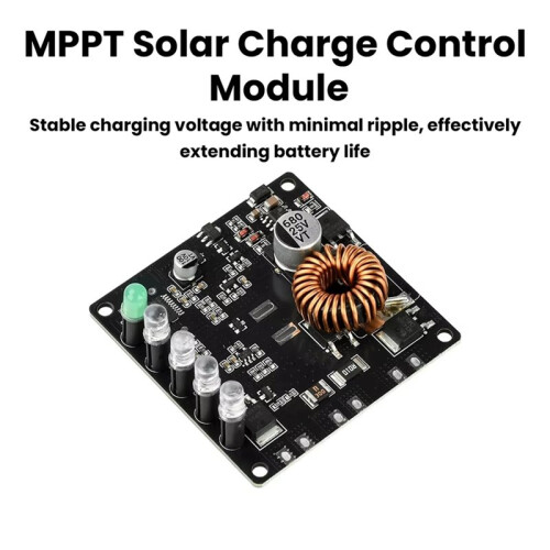 MPPT Solar Charge Controller 3S Lithium Battery Protection Module with Overcharge Prevention for Solar Panel 60W 80W 80W 2