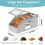 2 PCS Hat Storage Box for Baseball Caps, Stackable Hat Storage for Baseball Caps , Flip-Top Access, Hat Box for Closet 4