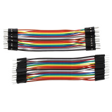 40 x 10 cm breadboard jumpers Plug Male to Male Jumper Wires Cables