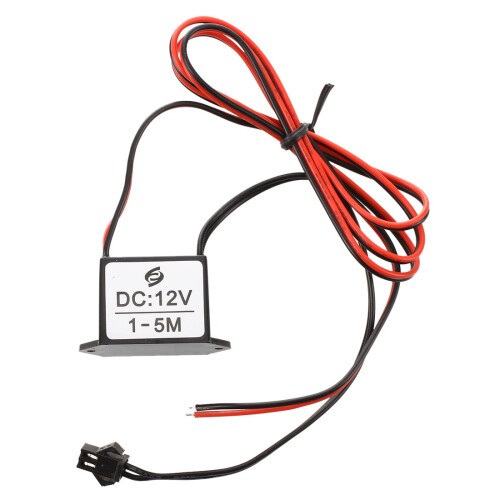 red-black cable  12V EL wire neon glow strip light driver unit inverter