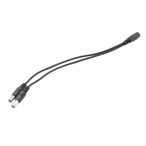 5.5x2.1mm 1 to 2 M/F  Power Splitter Cable for Security CCTV Camera