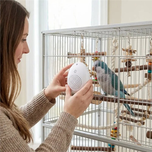 Recording Bird Learning Machine Interactive  Talking Trainer, Timer-Controlled Multi-Segment Audio Playback Device