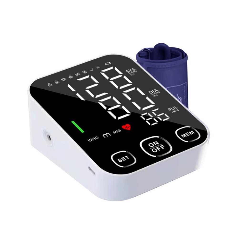 English-Voice Blood Pressure Monitor Precise Measurement Upper-Arm Electronic Blood Pressure Monitor Led Backlit Display