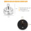 WB03X24818 Stove Knobs Replacement Parts for Range Knobs General Electric Cooktop Burner Control Knobs JGB700SEJ4SS 6