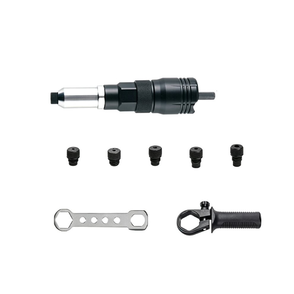 1 Set Electric Drill Riveting Conversion Aluminum Alloy Main Body Portable Riveter Adapter For Electric Drills 4714078995477