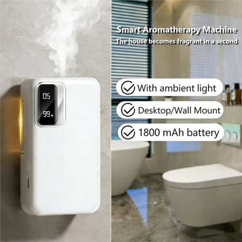 Automatic Sprayer Aromatherapy Diffuser with Sensor, USB Rechargeable Air Freshener Essential for Home Bathroom 1