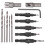 Countersink Drill Bit Set, Woodworking Chamfer Adjustable Countersink Tools  Counter Sink Holes with 1/4inch Hex Shank 1